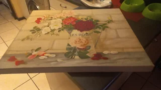 Le Rose wall picture on wooden frame
