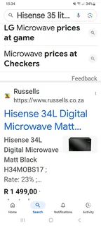 Hisense microwave  new