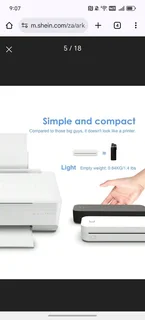 Inkless portable printer