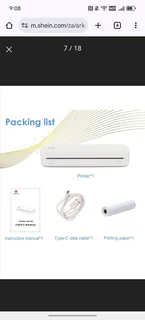 Inkless portable printer