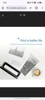 Inkless portable printer