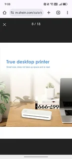Inkless portable printer
