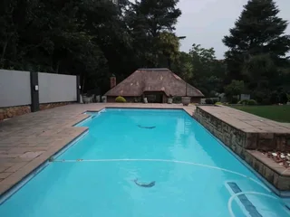 Thatching.  Lapa.  Swimming pool.  Decking