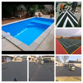 Thatching.  Lapa and swimming. Harvey tiles