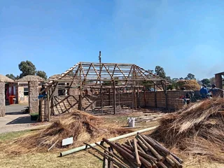 Thatching. Lapa. Decking.  Swimming pool.