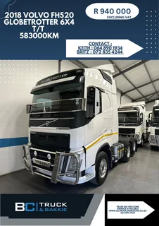 Volvo FH 520 Globetrotter 6x4 T/T