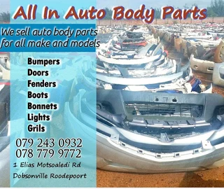 Bumpers, fenders, bonnets, doors etc for sale