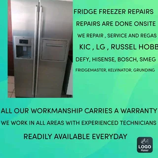Refrigerator regas and repairs onsite.