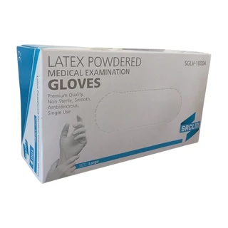 Saclin Powdered Latex Gloves (S, M, L, XL)