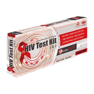 HIV 1 and 2 Single Test Kit (10&#39;s)