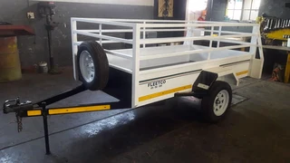 Fleetco 2m single axel unbraked utility trailer