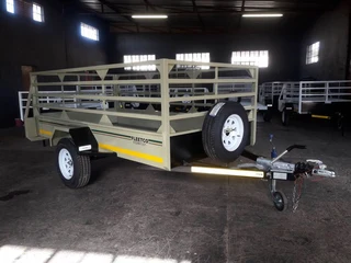 Fleetco 3m single axel braked 1.5 T utility trailer