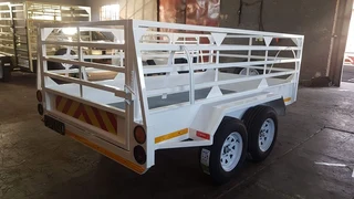 Fleetco 3m double axel with single brake utility trailer