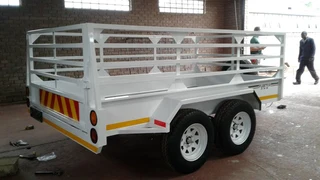 Fleetco 3m double axel with single brake utility trailer