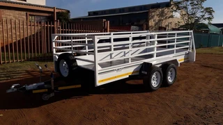 Fleetco 4m double axel with single brake 1.5 ton utility trailer