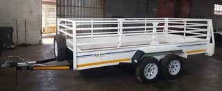 Fleetco 4m double axel with single brake 1.5 ton utility trailer