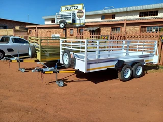 Fleetco 4m double axel with single brake 1.5 ton utility trailer