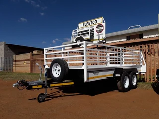 Fleetco 4m double axel with single brake 1.5 ton utility trailer