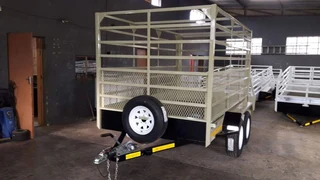 Fleetco 3m double axel with single brake 1.5 ton cattle trailer
