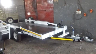 Fleetco Car trailer 4m Tilt double axel with single brake 1.5 ton