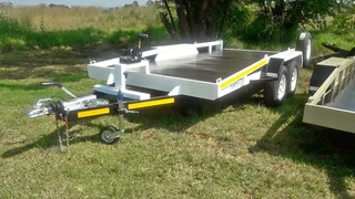 Fleetco Car trailer 4m Tilt double axel with single brake 1.5 ton