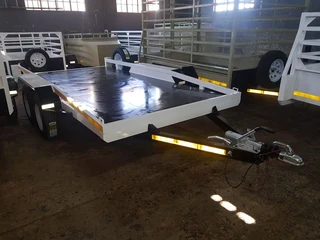 Fleetco 5m double axel with double brake 2.5 ton Car trailer