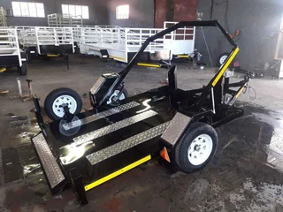 Fleetco Easy loader swivel Bike trailer with Aluminium box