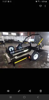 Fleetco Easy loader swivel Bike trailer with Aluminium box