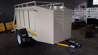 Fleetco 2m single axel braked Box trailer