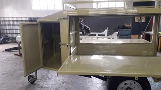 Fleetco 2m single axel braked Box trailer