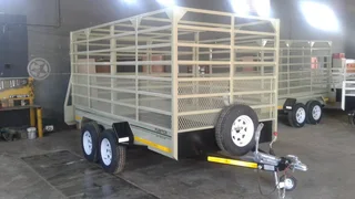 Fleetco 3.5m double axel with double brake 2.5 ton cattle trailer