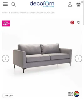 Decofurn Couch Set (Brand New)