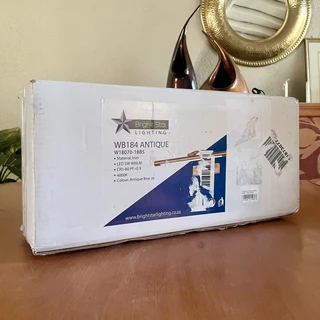 Brand new Bright Star Lighting 5W LED Picture Mirror Light in 4000K - Antique Gold