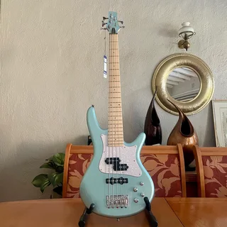 Brand new Ibanez 5-String Medium Scale Electric Bass Guitar SRMD205 - Sea Foam Pearl Green