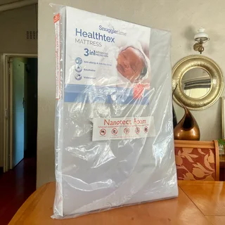 Brand new sealed Snuggletime Healthtex Mattress for Large Camp Cot - White