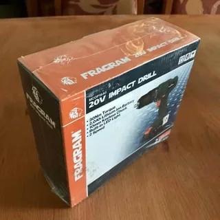Brand new sealed Fragram 20V Cordless Impact Drill w/ 2.0Ah Lithium Ion Battery &amp; Charger - Blue