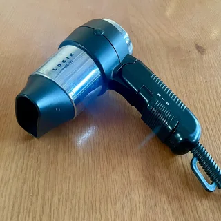 Working Logik Compact Travel Hairdryer - Silver/Black