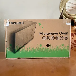 Brand new Samsung 23L Solo Electronic Microwave Oven ME83X - Silver Mirror