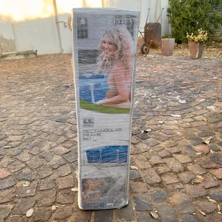 [SOLD] Brand new Intex Rectangular Swimming Pool 4.5x2.2x0.84m - Blue