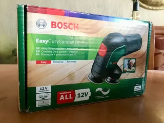 Brand new Bosch 12V Cordless EasyCurvSander 12 Sander & Polisher - Green