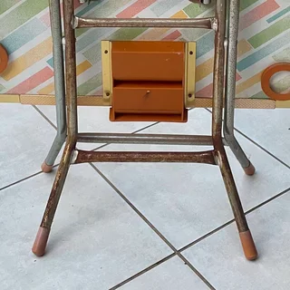 4-seater Felt-top Game/Card Table w/ Drawers &amp; Extendable Cup Holders - Orange/Gold