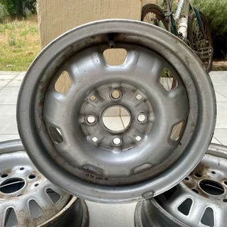 3 x VW Golf OEM 13” 5Jx13 ET 39 Steel Wheels Rims Set