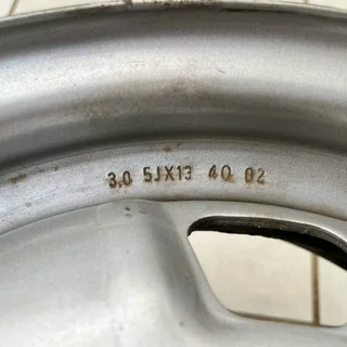 3 x VW Golf OEM 13” 5Jx13 ET 39 Steel Wheels Rims Set