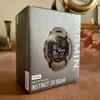 Brand new Garmin Instinct 2X Solar Tactical Edition (50mm) - Coyote Tan