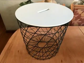 Brand new George &amp; Mason Wire Side Table with Storage - Black