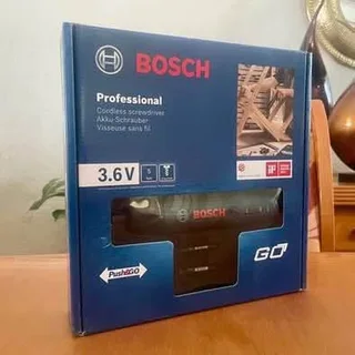 Brand new sealed Bosch Professional Cordless Screwdriver w/ Carry Case &amp; Bits - Blue