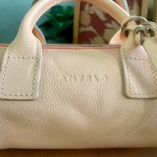 Brand new Antelo Leather Mini Barrel Crossbody Bag - Peach Haze