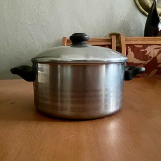 [SOLD] 2 x Aloe Stainless Steel Pots - Good condition - Sandton