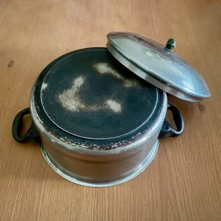 [SOLD] 2 x Aloe Stainless Steel Pots - Good condition - Sandton