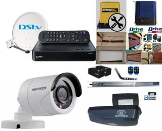 Gate motors●Garage motors●Electric fencing Installations(COC certificate)●Cctv cameras●Garage doors